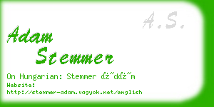 adam stemmer business card